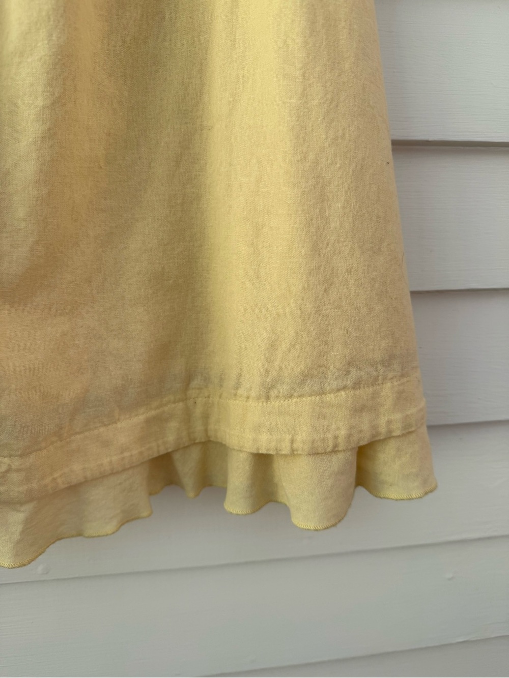 Princess Polly | Yellow Linen Blend Babydoll Mini Dress Size US 6 - Picture 5 of 8